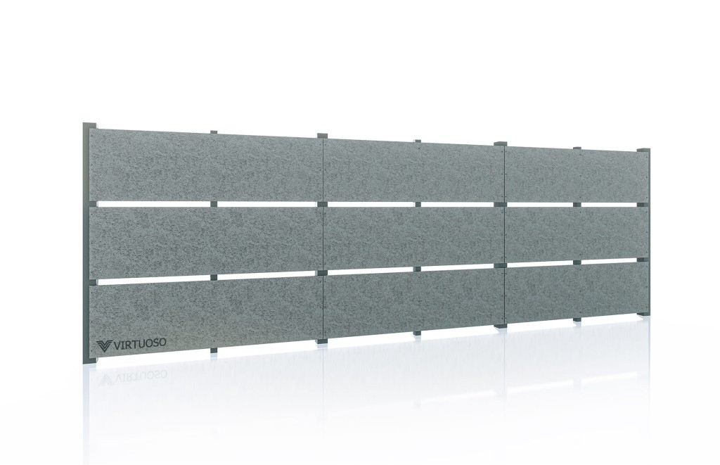Gard modern fibrociment Fibro X Light Grey Day - imagine 2