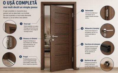 Accesorii pentru montarea unei uși de apartament